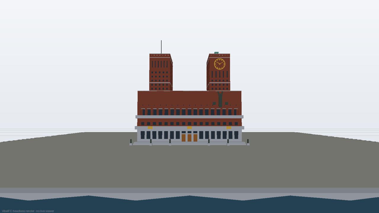 Harbour facade straight on