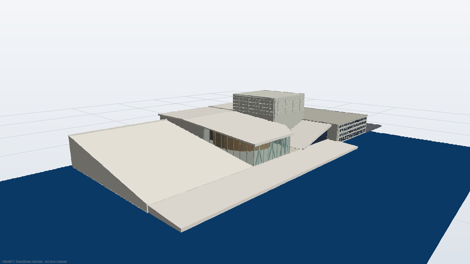 Hero perspective of Oslo Opera House from the south-west
