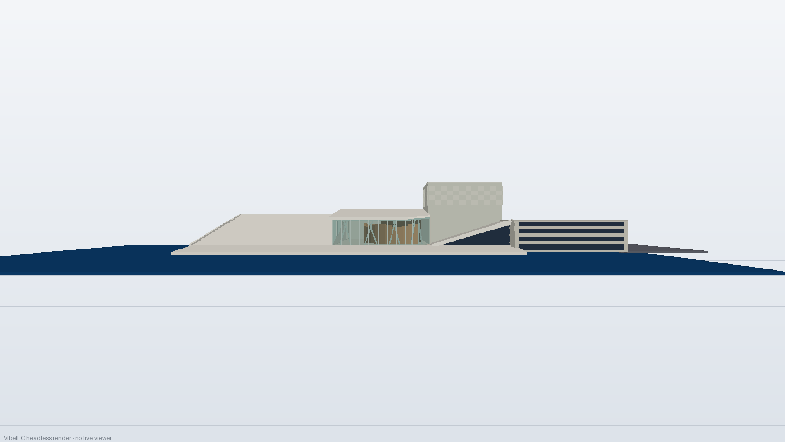 South elevation towards the fjord